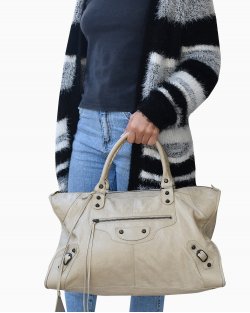 Bolsa Balenciaga Motorcyle Classic Work Off White