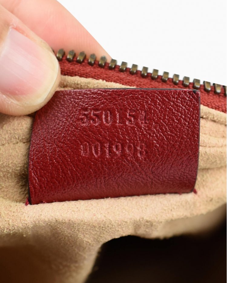 inside of gucci marmont bolsa