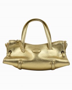 Bolsa TOD's Mini Dourada
