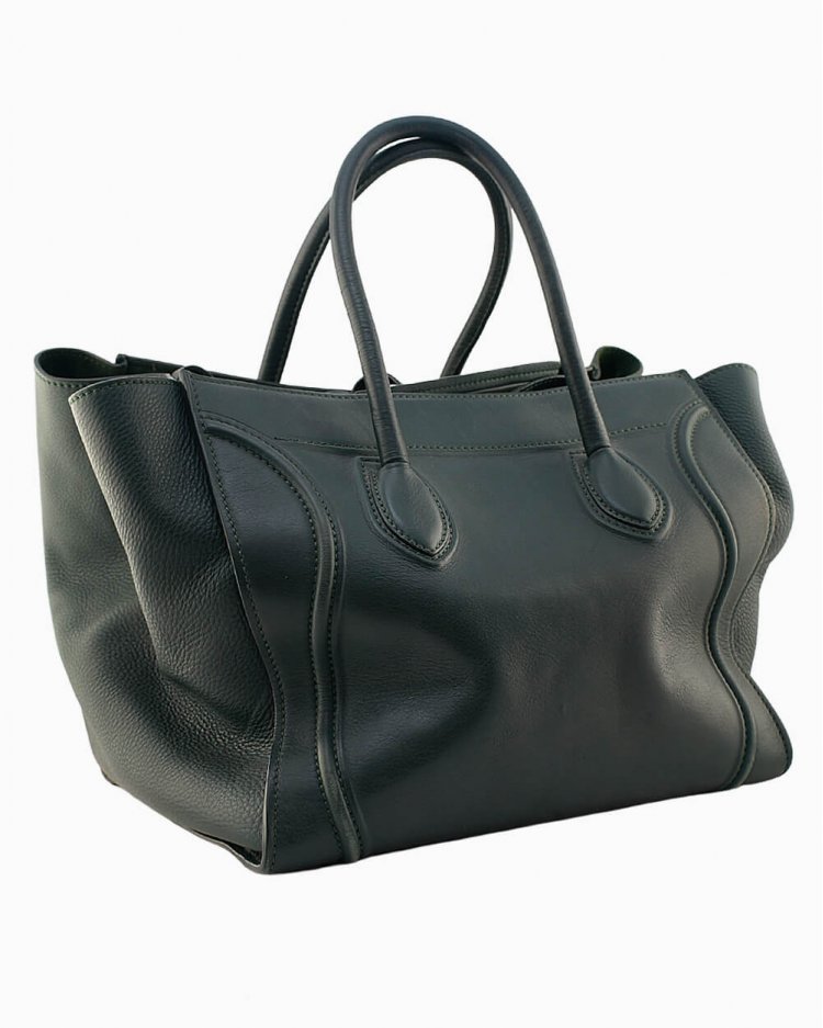 black celine phantom bolsa