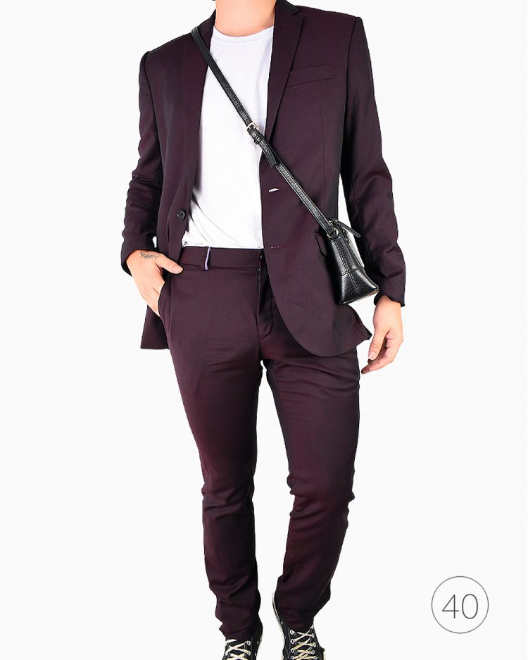 Conjunto Terno Ricardo Almeida original roxo masculino