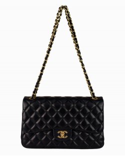 chanel white chain bolsa