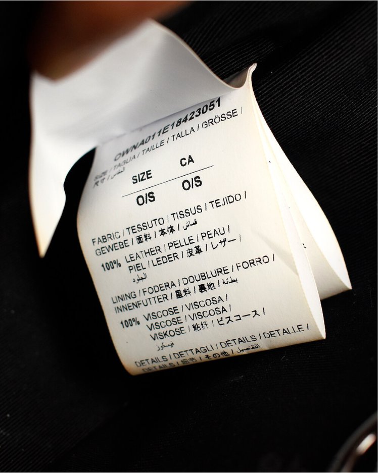 off white paper clip bolsa