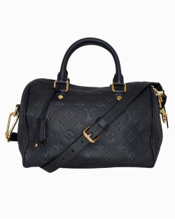 Bolsa Louis Vuitton Speedy Bandoulière Monograma Empreinte Bleu Infini 25