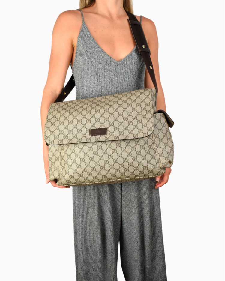 messenger style diaper bolsa