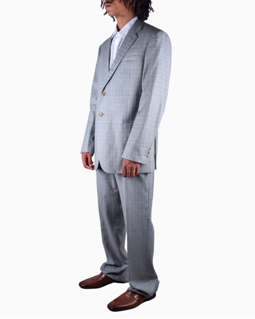 Giorgio Armani スーツ グレー Giorgio Armani ウールスーツ | グレー | FARFETCH JP