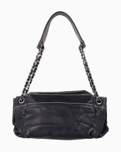 Bolsa Chanel Accordion Preta