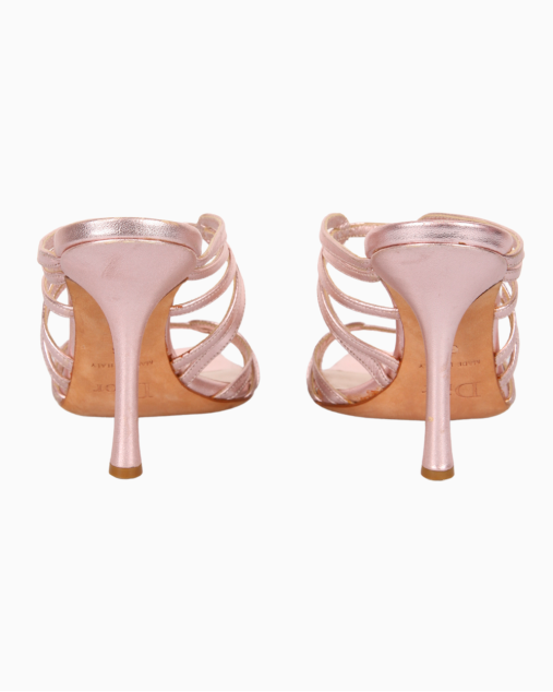 Sandália Dior Original Tiras Rose Gold Feminino