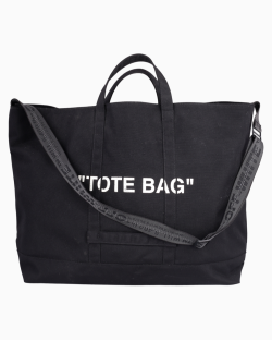 Bolsa Off White "Tote Bag" Preta-devolvido
