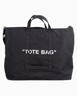 Bolsa Off White "Tote Bag" Preta-devolvido