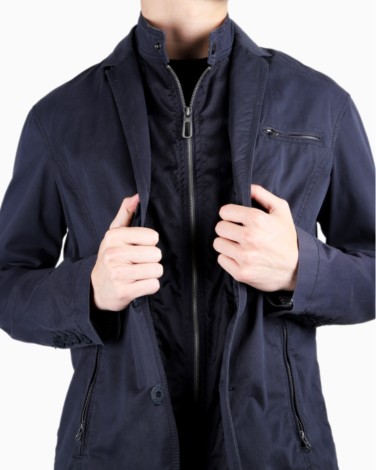 Jaqueta Armani Jeans Original Azul Marinho Masculina
