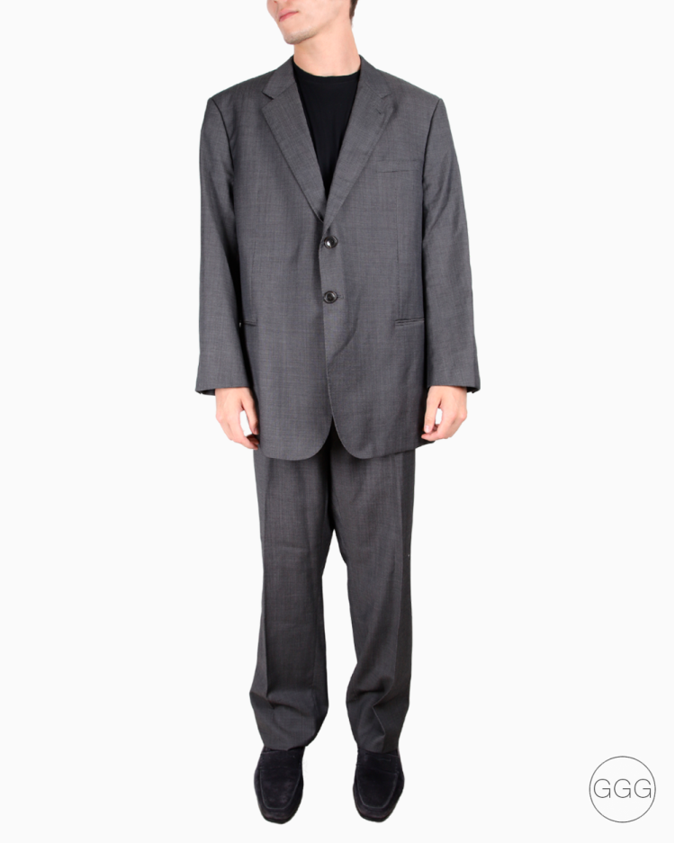 Terno Giorgio Armani Original Lã Cinza Masculino