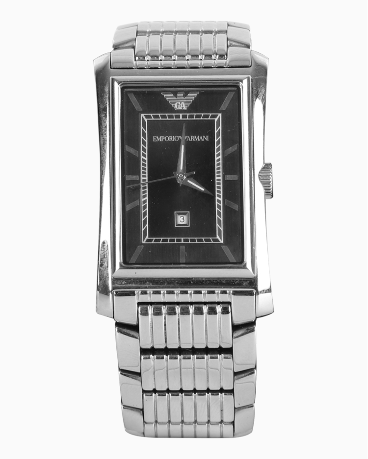 Relógio Emporio Armani Original AR-0162 Prateado Masculino