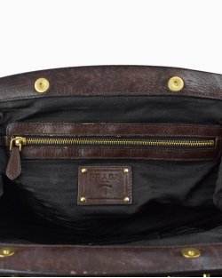 Bolsa Prada Frame Marrom