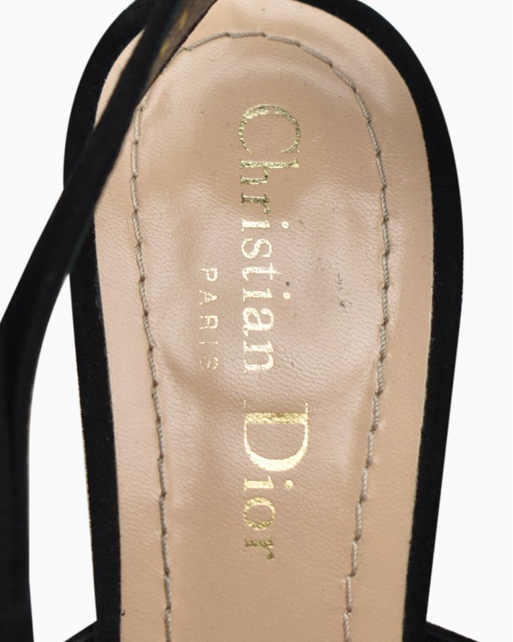 Sapato Christian Dior J'Adior Slingback Original Preto Feminino