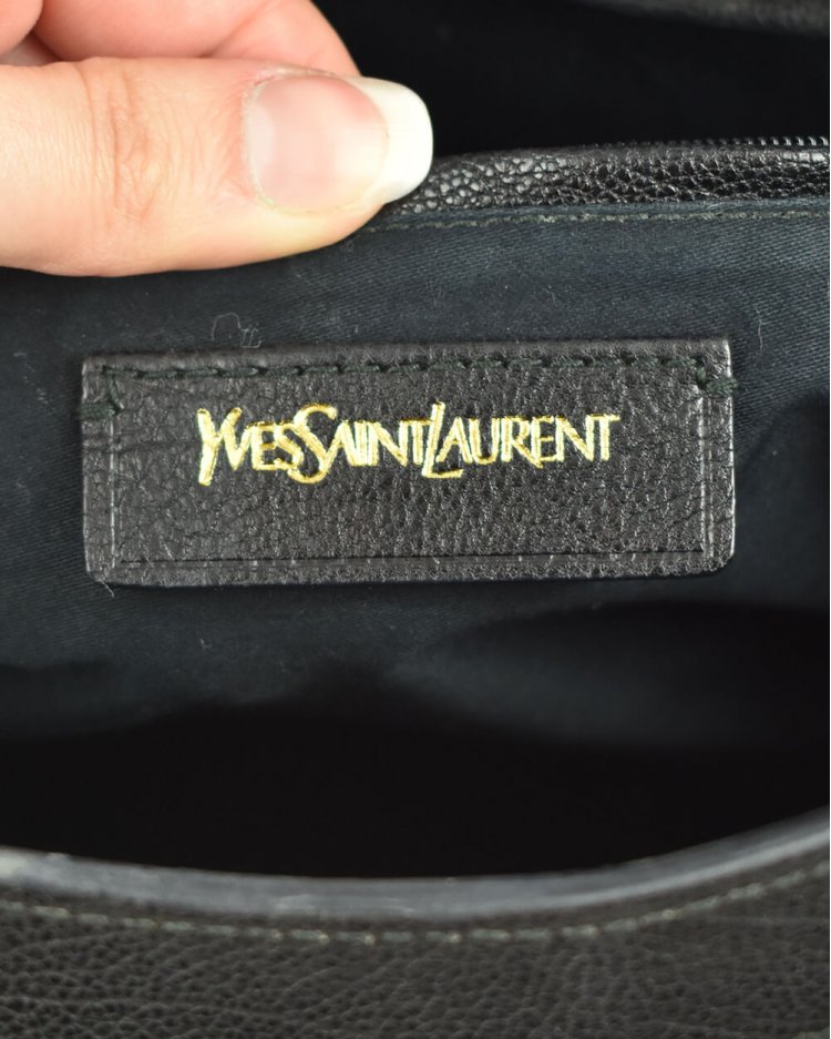 Bolsa Yves Saint Laurent Cabas Chyc Original de Couro Bicolor Feminino