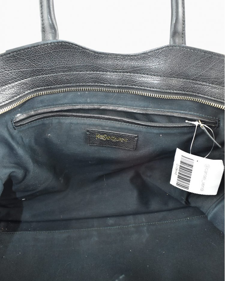 Bolsa Yves Saint Laurent Cabas Chyc Original de Couro Bicolor Feminino