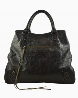 Bolsa Balenciaga Charbon Sienna Marrom