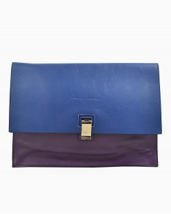 Clutch Proenza Schouler de Couro Azul 