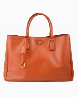 Bolsa Prada Tote de Couro Laranja 