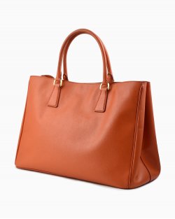 Bolsa Prada Tote de Couro Laranja 