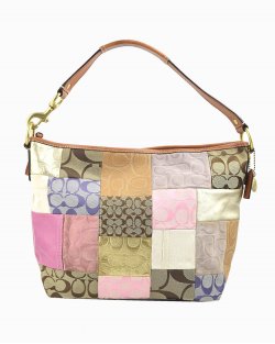Bolsa Coach Patchwork colorida