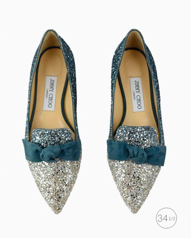 Sapatilha Jimmy Choo Silver Original Brilho Feminino