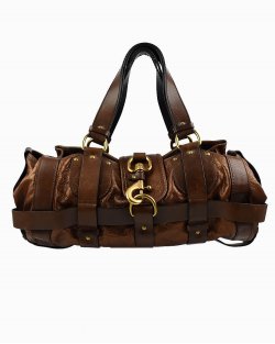 Bolsa Chloé vintage couro bronze
