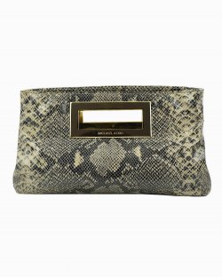 Clutch Michael Kors couro piton