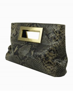 Clutch Michael Kors couro piton