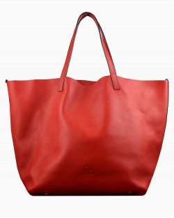 Bolsa Carolina Herrera Matryoshka de Couro Vermelho