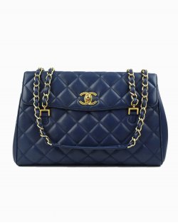 Bolsa Chanel Misia Camera Flap lambskin azul