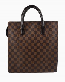 Bolsa Louis Vuitton Sac Plat Damier Ébène 