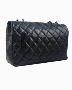 Bolsa Chanel Classic Flap de Couro Preto