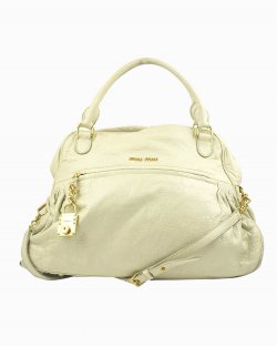 Bolsa Miu Miu Couro Off White 
