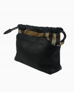 Bolsa Burberry Calfskin House de Couro Preto
