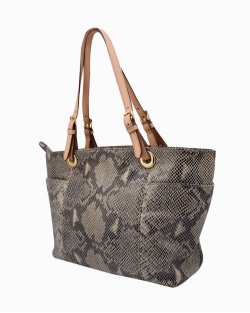 Bolsa Michael Kors Jet Set Python Embossed Tote