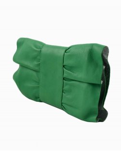 Clutch Furla pochette a fiocco verde