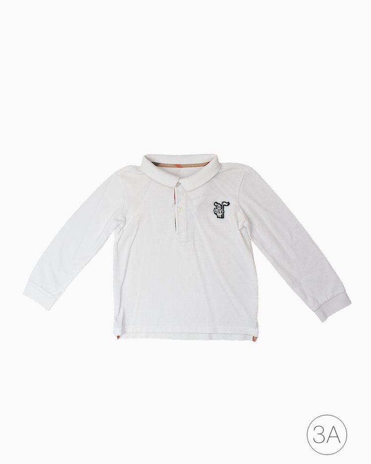 polo burberry branca