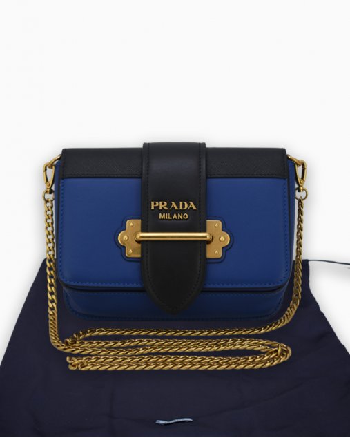 Pochete Prada Original Cahier Bicolor feminina