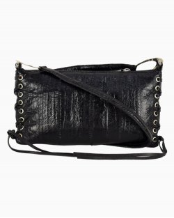 Bolsa Gianni Versace vintage em couro preto