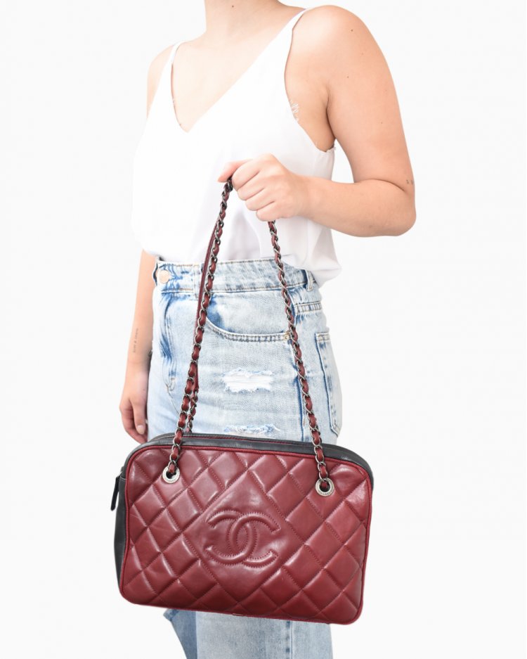 chanel cc camera bolsa