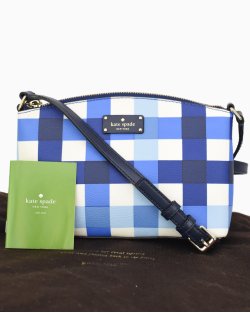 Bolsa Kate Spade Grove Street Millie Xadrez Azul
