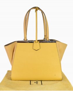 Bolsa Fendi 3Jours Leather Large Yellow 