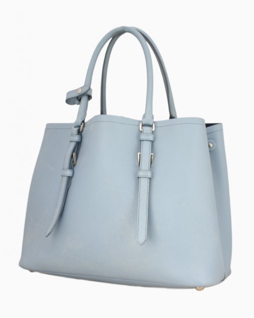 leather tote bolsa prada