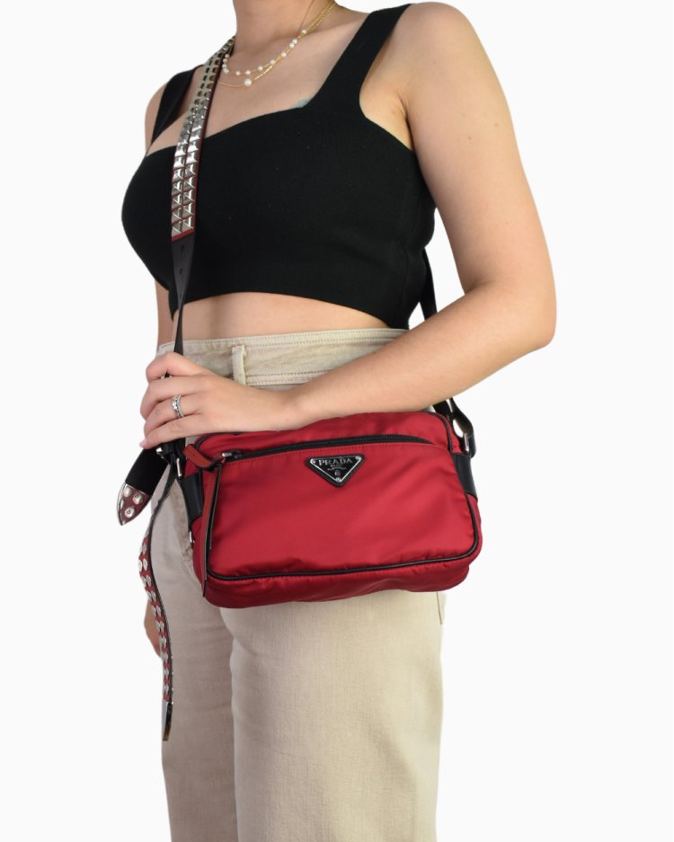 prada bolsa thick strap