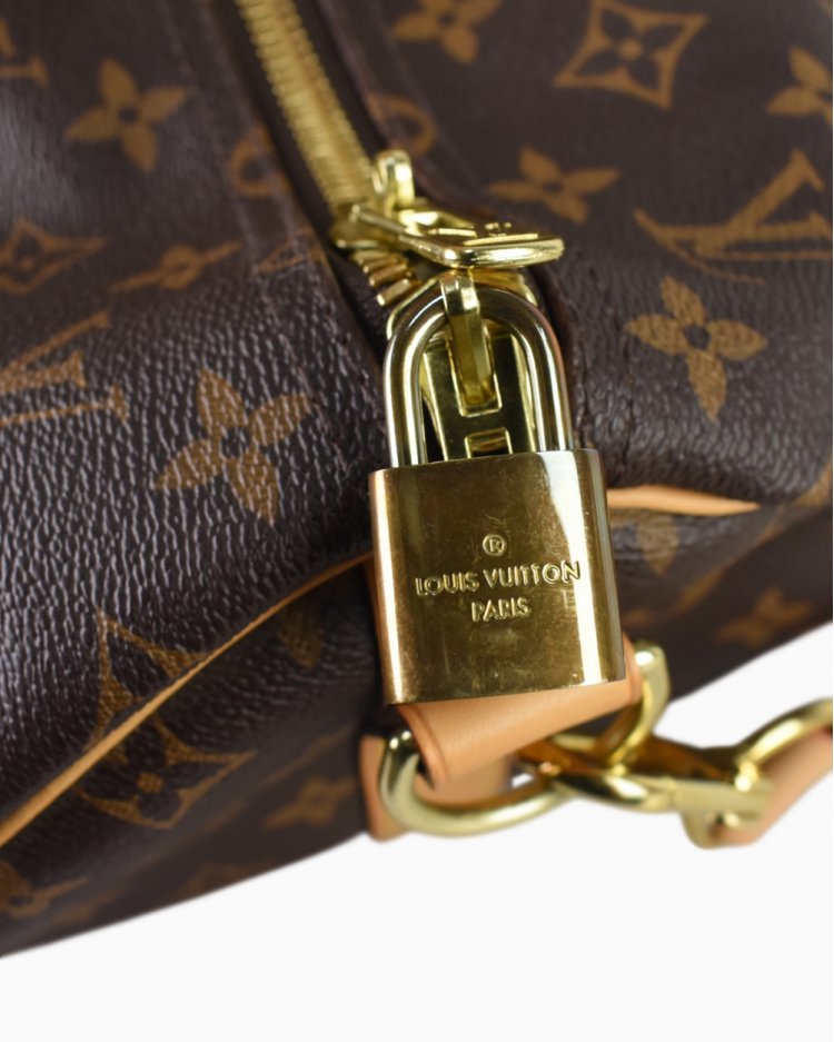 Mala Louis Vuitton Original Keepal 55 Monograma feminina