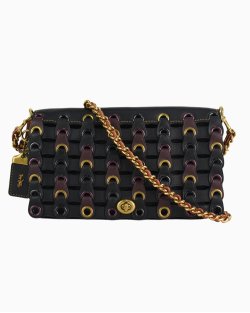 Bolsa Coach Dinky Link 1941 Preta e Vinho