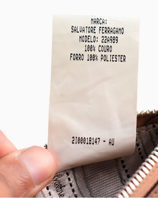 salvatore ferragamo paper bolsa