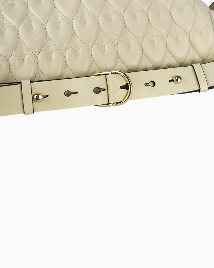quilted heart bolsa